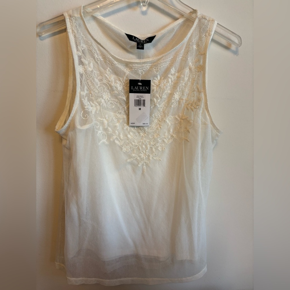 RALPH LAUREN DRESSY TANK WITH CAMISOLE